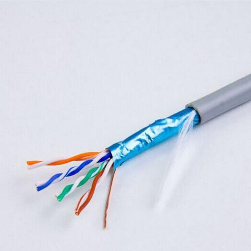 厂家批发 超五类铜包铝单屏蔽网线 箱线300米 cat5e铜